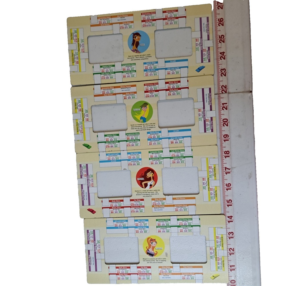 (4) Milton Bradley 2005 MALL MADNESS Board Game REPLACEMENT PURCHASE CARDS - Picture 2 of 10